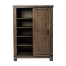 Thornwood Hills Sliding Door Chest in Rock Beaten Gray image