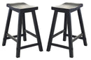 Liberty Furniture Creations II 24 Inch Sawhorse Barstool in Black (Set of 2) image