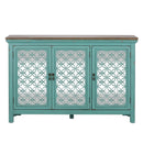 Kensington 3 Door Accent Cabinet in Turquoise image
