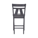 Liberty Furniture Lawson Splat Back Counter Chair (Set of 2) in Weathered Gray