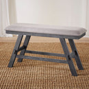 Liberty Furniture Lawson Counter Bench in Weathered Gray