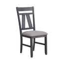 Liberty Furniture Lawson Splat Back Side Chair (Set of 2) in Weathered Gray image