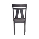 Liberty Furniture Lawson Splat Back Side Chair (Set of 2) in Weathered Gray