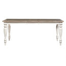 Whitney Rectangular Leg Table in Weathered Gray image