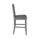 Liberty Furniture Newport Splat Back Counter Chair (Set of 2) in Smokey Grey