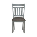 Liberty Furniture Newport Splat Back Side Chair (Set of 2) in Smokey Grey