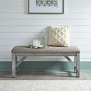 Newport Dining Bench in Smokey Grey image