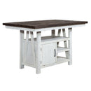 Farmhouse Gathering Table in White/Oak