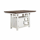 Farmhouse Gathering Table in White/Oak image