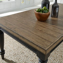 Harvest Home Rectangular Leg Dining Table in Chalkboard image