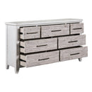 Backroads Dresser in Weathered White/Parchment Brown
