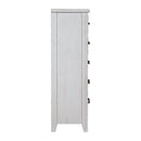 Backroads Drawer Chest in Weathered White/Parchment Brown