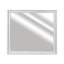 Backroads Landscape Mirror in Weathered White/Parchment Brown