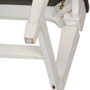 Allyson Park Wood Seat Bench in Wirebrushed White image