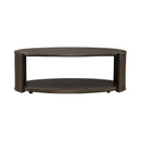 City View Oval Cocktail Table in Coffee Bean