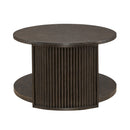 City View Oval Cocktail Table in Coffee Bean