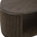 City View Oval Cocktail Table in Coffee Bean