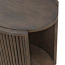 City View Chairside Table in Coffee Bean