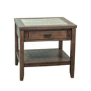 Mesa Valley End Table in Tobacco