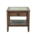 Mesa Valley End Table in Tobacco