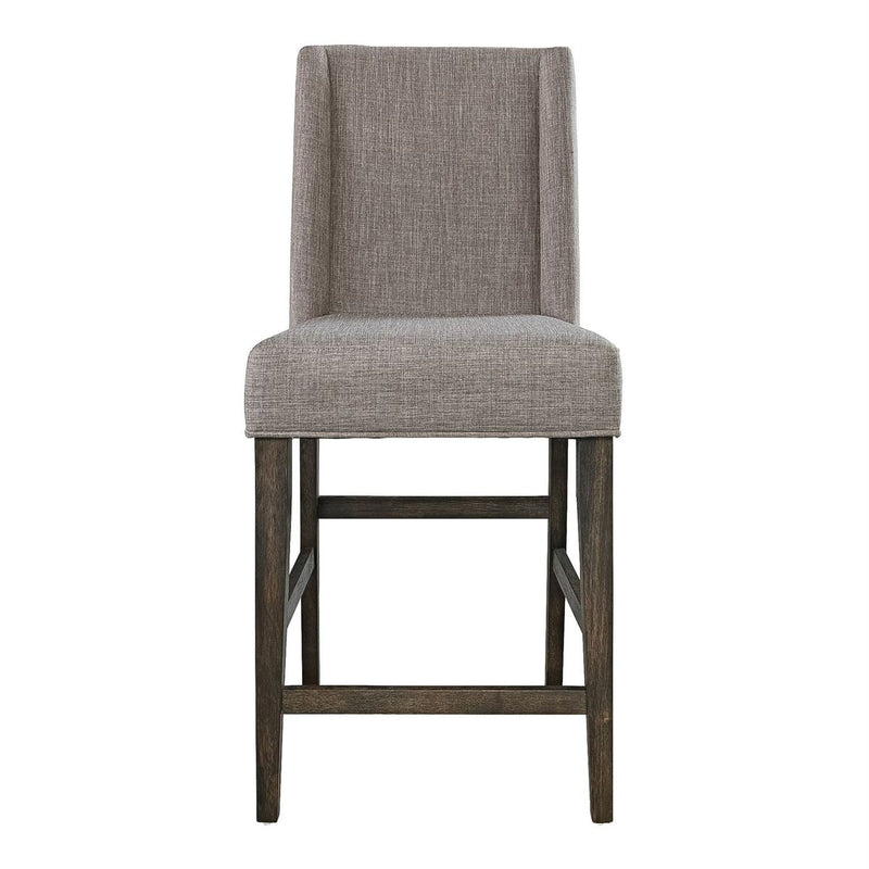Liberty Furniture Double Bridge Upholstered Counter Chair (RTA) in Dark Chestnut (Set of 2)