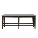 Double Bridge Counter Bench (RTA) in Dark Chestnut