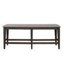 Liberty Furniture Double Bridge Counter Bench (RTA) in Dark Chestnut