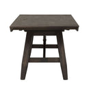 Liberty Furniture Double Bridge Trestle Table in Dark Chestnut