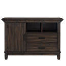 Liberty Furniture Double Bridge Sideboard in Dark Chestnut