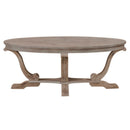 Greystone Mill Oval Cocktail Table in Stone White image