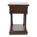 Tribeca Chairside Table in Cordovian Brown image