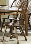 Liberty Furniture Treasures Sheaf Back Side Chair in Rustic Oak Finish (Set of 2) image