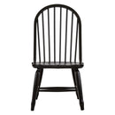 Treasures Bow Back Side Chair - Black image