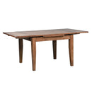 Treasures Retractable Leg Table in Rustic Oak Finish
