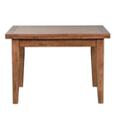 Treasures Retractable Leg Table in Rustic Oak Finish