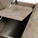 Parkland Falls Square Lift Top Cocktail Table in Weathered Taupe