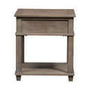 Parkland Falls Rectangular End Table in Weathered Taupe