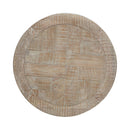 Parkland Falls Round End Table in Weathered Taupe