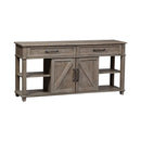 Parkland Falls Sofa Table in Weathered Taupe
