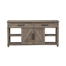 Parkland Falls Sofa Table in Weathered Taupe