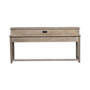 Parkland Falls Console Bar Table in Weathered Taupe