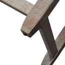 Parkland Falls Console Bar Table in Weathered Taupe
