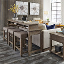 Parkland Falls Console Stool in Weathered Taupe