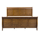 Grandpas Cabin King California Sleigh Bed, Dresser & Mirror