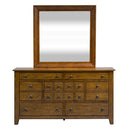 Grandpas Cabin King Sleigh Bed, Dresser & Mirror, Chest