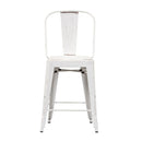 Liberty Furniture Vintage Series Bow Back Counter Chair in Antique White (Set of 2) image