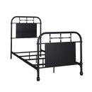 Vintage Series Twin Metal Bed in Black