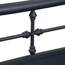 Vintage Series Twin Metal Bed in Navy