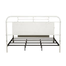 Vintage Series King Metal Bed in Antique White