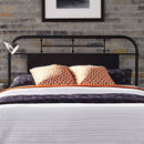 Vintage Series King Metal Bed in Black